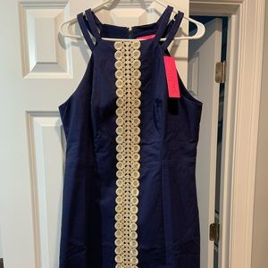 Navy & Gold short Lilly Pulitzer dress